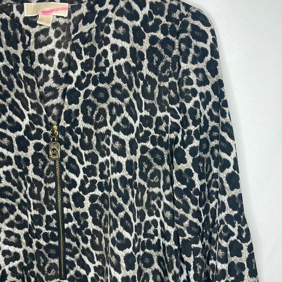 Michael Kors|Women's leopard long sleeve blouse - Picture 5 of 13